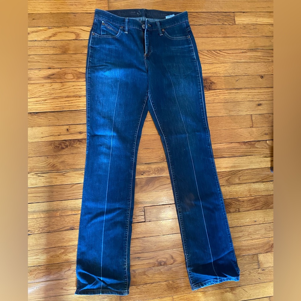 Wrangler Q-Baby 7/8 x 36 Dark Blue Women's Boot Cut Jeans